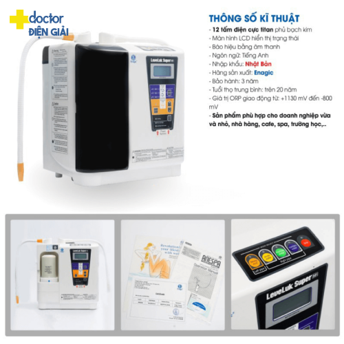 Máy điện giải ion kiềm Kangen LeveLuk Super 501